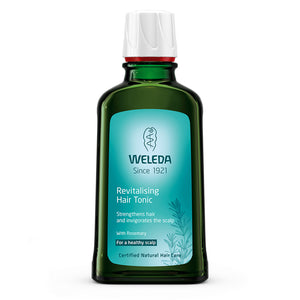 Green Weleda Rosemary Hair Tonic bottle