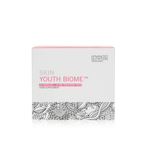 A box of Advanced Nutrition Programme Skin Youth Biome 10 Day Discovery Pack