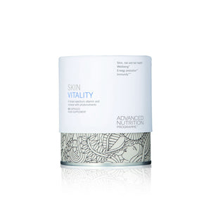 A cylindrical box of Advanced Nutrition Programme Skin Vitality